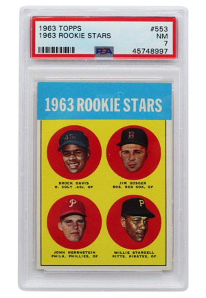 1963 Topps Rookie Stars #553 (PSA NM 7)