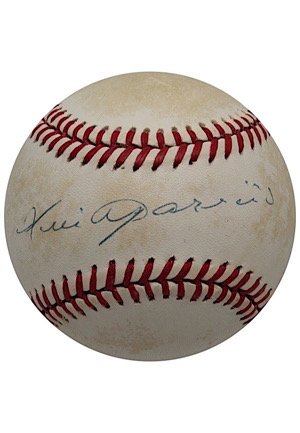 Hall Of Fame AL Infielders Single-Signed OAL Baseballs - Doerr, Appling & Aparicio (3)