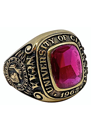 1962 George Wilson University Of Cincinnati NCAA Championship Ring (Wilson LOA)