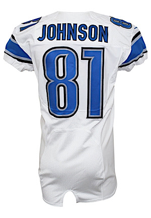 2012 Calvin Johnson Detroit Lions Game-Used Jersey