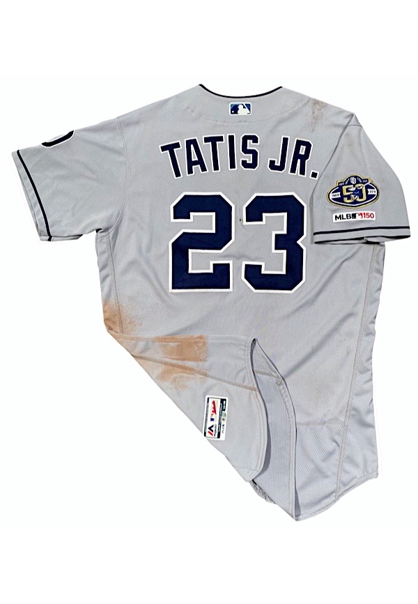 Lot Detail - 6/25/2019 Fernando Tatis Jr. San Diego Padres Rookie Game-Used  Road Jersey (Photo-Matched To Career Home Run #9 • MLB Authenticated •  Graded 10)