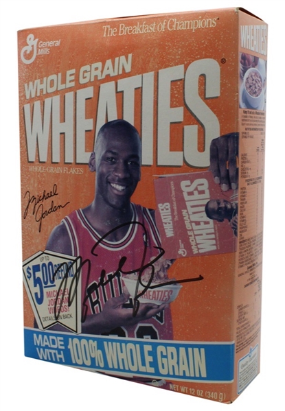 Michael Jordan Chicago Bulls Autographed Wheaties Box