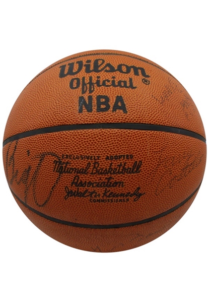 1973-74 Milwaukee Bucks Team-Signed Wilson Official Basketball (NBA Finals Season)