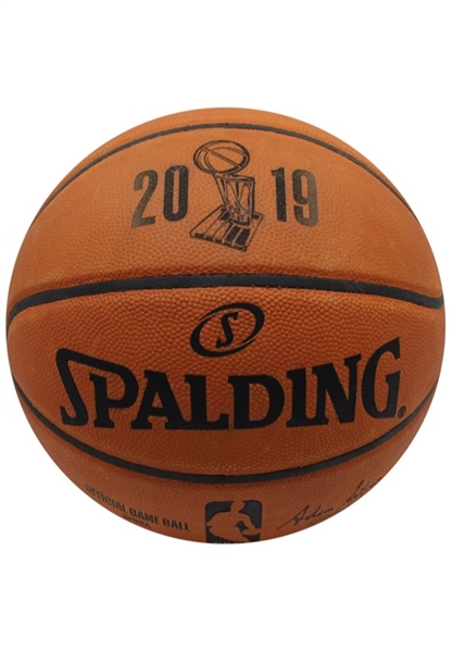 2019 NBA Finals Toronto Raptors vs. Golden State Warriors Game-Used Basketball (Sourced From The Raptors)