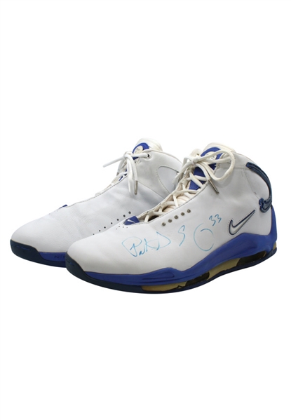 2001-02 Patrick Ewing Orlando Magic Game-Used & Dual-Signed Shoes (Team Executive LOA • Final Season)
