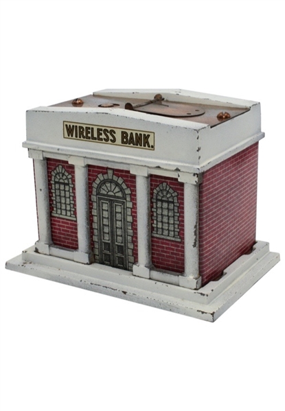 Circa 1918 Mechanical Wireless Still Bank