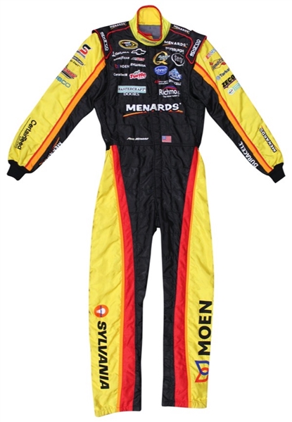 Paul Menard NASCAR Race-Worn Fire Suits (2)