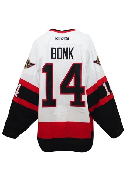 2002-03 Radek Bonk Ottawa Senators Game-Used Jersey (Photo-Matched)