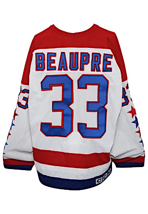 1990s Don Beaupre Washington Capitals Game-Used Home Jersey
