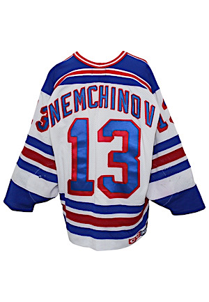 1995-96 Sergei Nemchinov New York Rangers Game-Used Jersey (Rangers LOA • Specialty Team Tagging)