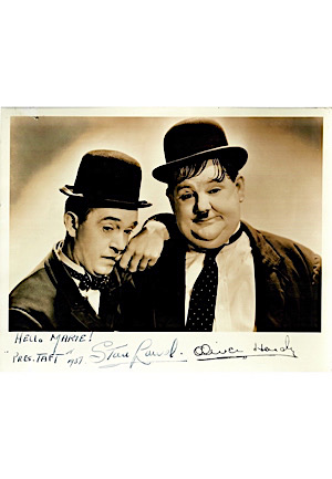 Stan Laurel Autographed & Inscribed 8x10 B&W Photo