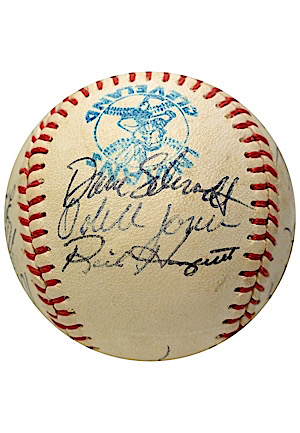 Multi-Signed Baseball Including Frank Tanana, Rick Honeycutt & Others