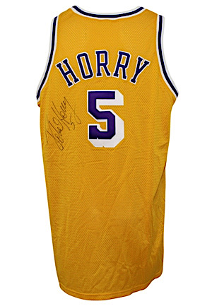 1998-99 Robert Horry Los Angeles Lakers Game-Used & Autographed Jersey