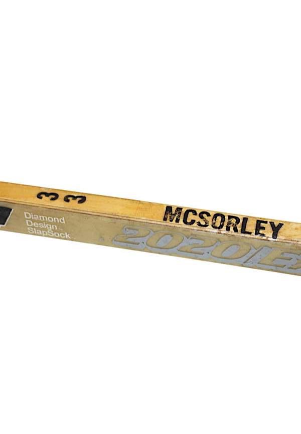 Marty McSorley Louisville Game Used Stick - Autographed