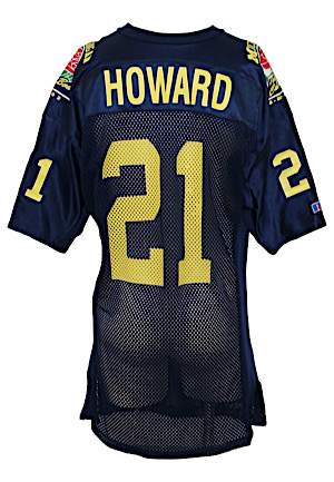 1992 Desmond Howard Michigan Wolverines "Rose Bowl" Game-Issued Jersey