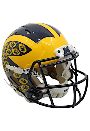 2015 Amara Darboh Michigan Wolverines Game-Used "Citrus Bowl" Helmet (Photo-Matched)