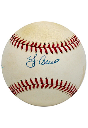Yogi Berra & Sandy Amoros Dual-Signed Baseball