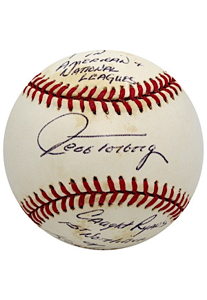 Jeff Torborg Single-Signed & Inscribed By Torborg Baseball (Catcher Of Ryans First No Hitter & Koufax Last No-Hitter)