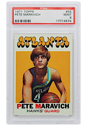 1971 Topps Pete Maravich #55 (PSA MINT 9)