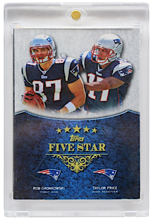 2010 Topps Five Star Rookie Booklet Rob Gronkowski & Taylor Price #DLT-GPR