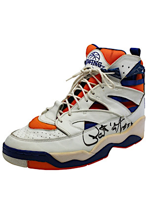 Patrick Ewing New York Knicks Game-Used & Autographed Single Shoe
