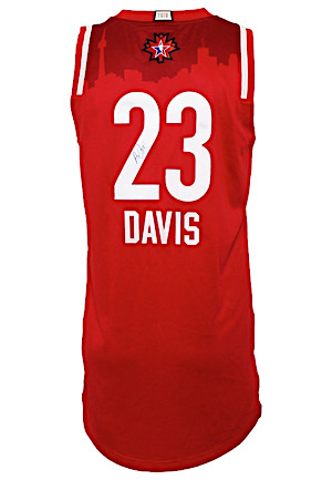 2016 Anthony Davis New Orleans Pelicans NBA All-Star Game Autographed Pro-Cut Jersey