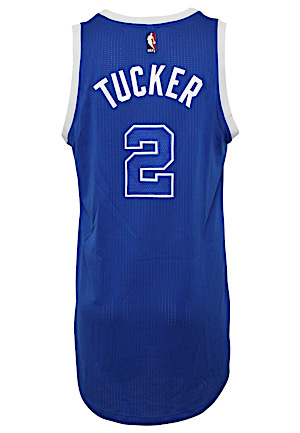 3/21/2017 P.J. Tucker Toronto Raptors Game-Used TBTC Hardwood Classics Jersey (Photo-Matched • NBA LOA)
