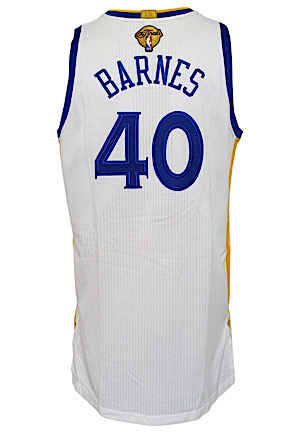 2015 Harrison Barnes Golden State Warriors NBA Finals Game-Used Home Jersey (Photo-Matched • NBA LOA • Championship Season)