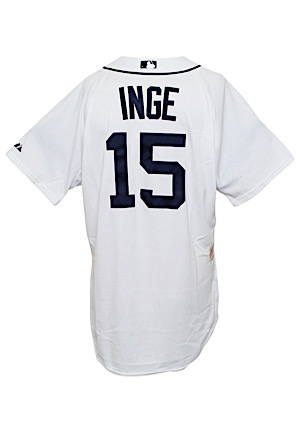2009 Brandon Inge Detroit Tigers Game-Used Home Jersey (MLB Authenticated)