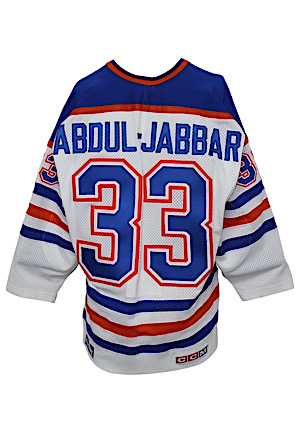 Kareem Abdul-Jabbar Edmonton Oilers Customized Jersey (Abdul-Jabbar LOA)