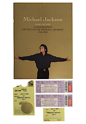 2009 Michael Jackson "King Of Pop" Funeral Program, Tickets & More (7)