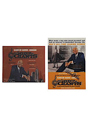 Kareem Abdul-Jabbar "On The Shoulders Of Giants" Audio Book & Autographed Promotional Card (2)