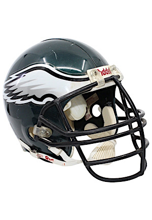 1997 Richard Dent Philadelphia Eagles Game-Used Helmet (Eagles LOA • Photo-Matched)