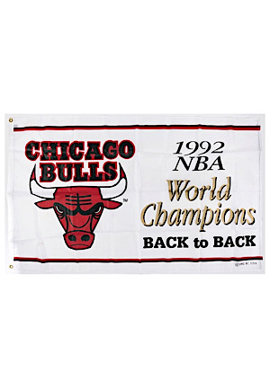 1992 Chicago Bulls "Back to Back World Champs" United Center Banner