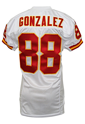 2002 Tony Gonzalez Kansas City Chiefs Game-Used Road Jersey