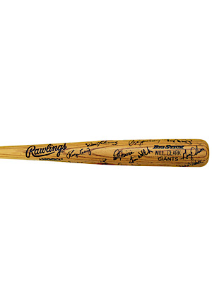 1990 Will Clark Pro Model Bat Team-Signed By The National League All-Stars