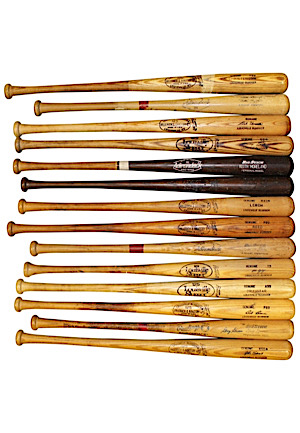 Grouping Of Philadelphia Phillies Game-Used & Autographed Bats (14)