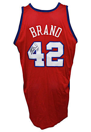 2005-06 Elton Brand Los Angeles Clippers Game-Used & Autographed Home Jersey (Photo-Matched To Multiple Games • Sourced From Assistant Coach • JSA COA)