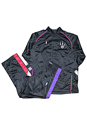Circa 2000 Vince Carter Toronto Raptors Player-Worn Warm-Up Suit (2)(Sourced From Assistant Coach)