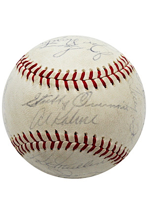 Mid 1960s Detroit Tigers Team-Signed OAL Baseball