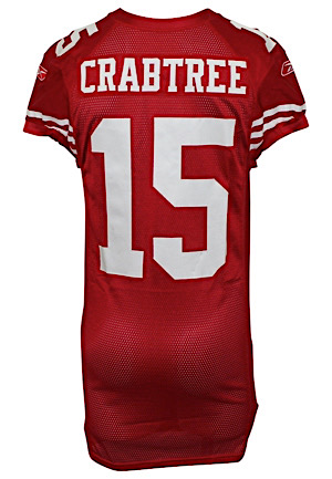 2010 Michael Crabtree San Francisco 49ers Game-Used Home Jersey