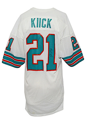 Circa 1973 Jim Kiick Miami Dolphins Game-Used & Autographed Jersey (Full JSA)