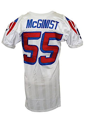 1996 Willie McGinest New England Patriots Game-Used Road Jersey (Team Stamp • Multiple Repairs)