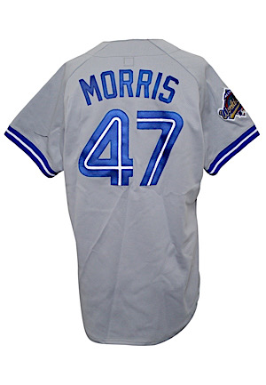 1993 Jack Morris Toronto Blue Jays World Series Game-Used & Autographed Road Jersey (Full PSA/DNA • Championship Season)