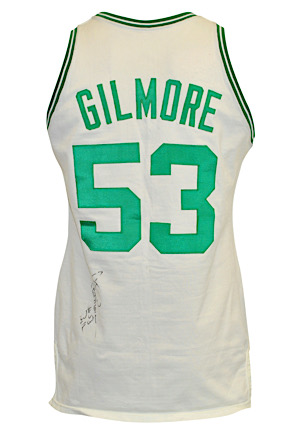 1987-88 Artis Gilmore Boston Celtics Game-Used & Autographed Home Jersey (Final Season)