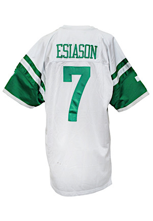 1994 Boomer Esiason New York Jets Game-Used Throwback Home Jersey