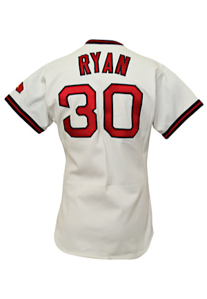 1976 Nolan Ryan California Angels Game-Used & Autographed Home Jersey