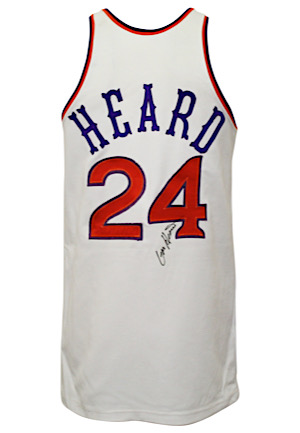 Circa 1978 Gar Heard Phoenix Suns Game-Used & Autographed Home Jersey (MEARS A10)
