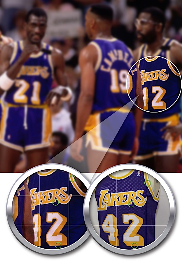 1989 James Worthy Game Worn Los Angeles Lakers Jersey., Lot #82475