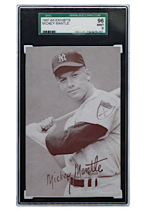 1947-66 Exhibits Mickey Mantle (SGC MINT 96 • Highest Graded)